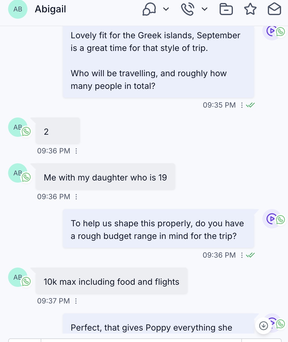 Abigail conversation 3
